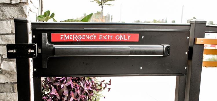 emergency push bar installation in Vero Beach